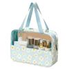 Bolsa de cosméticos transparente impresa impermeable costuras bolsa de lavado gran capacidad bolsa de almacenamiento de viaje bolsa de almacenamiento portátil
