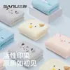 Sanli Toalla de Dibujos Animados para Niños Toalla de Mano para Bebé Toalla Facial Toalla Facial de Coral para Bebé Toalla Grande para Pareja de Adultos