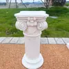 Ornamentos Decorativos de Coluna Romana Europeia Coluna de Casamento Base para Vaso de Flores Externo Jardim Retro Pátio Paisagismo
