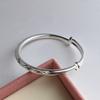 Pulsera de Estrella Plateada para Mujer con Letras, Moderna, Simple, Elegante, Versátil Pulsera Push-Pull