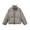 Yidao Roupas Vintage 2026 Inverno Novo Estilo Montanha ao Ar Livre Bloco de Cores 90 Penugem de Pato Branca Repelente à Água Gola Alta Jaqueta de Penas Quente