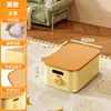 Caja de almacenamiento de escritorio para el hogar, sala de estar, con tapa, gran capacidad, caja de almacenamiento de juguetes, plástico engrosado, a prueba de polvo, caja de almacenamiento de ropa