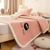 Protector de Cama de Terciopelo de Leche Engrosado de Invierno Pieza Única 2026 Nuevo Cubre Cama de Franela Coral Juego de Sábanas Acolchadas de Tres Piezas