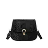 Bolsa Feminina Lantejoula Tendência Primavera 2025 Bolsa Quadrada Pequena Simples Moda Cor Sólida Cadeado Retrô Bolsa de Ombro Transversal