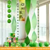 Decorações de Festival do Barco-Dragão com Tema Verde de Verão para Jardim de Infância, Lanternas de Papel para Lojas de Shopping, Caixas de Exibição Decorativas e Enfeites