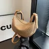 Bolsa Versátil Estilo Francês para Dumplings, Bolsa Pequena Casual Elegante para Mulheres, Nova Bolsa Transversal Tendência Primavera/Verão 2024, Bolsa de Ombro