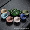 Recepção Conjunto de Chá Pequeno Doméstico Estilo Japonês Sala de Estar Simples Escritório Conjunto de Chá Kung Fu Xícara de Chá de Cerâmica Bule Bandeja de Chá