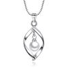 Weihua TikTok Kuaishou Nuevo collar colgante plateado coreano para mujer, colgante de perla de moda inversa, venta al por mayor