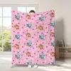 Serie Animada Manta de Franela Amazon Manta de Siesta para Niños Estampado de Paw Patrol Transfronteriza Más Vendida Manta para Todas las Estaciones