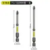 Nunchakus D2 cabeça de lote cruzada magnética forte antiderrapante com cabo hexagonal serrilhado broca elétrica manual copo chave de fenda elétrica estendida