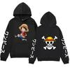 Suéter de una pieza para hombre transfronterizo 2021 con estampado de Lufei, sudadera con capucha de anime Street Tide, suéter de otoño e invierno con felpa