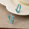 Pendientes Retro de Ancla Roja Estéreo con Lazo para Mujer Otoño e Invierno Esmalte Exquisitos Dulces de Gama Alta Pendientes Pendientes