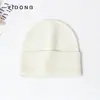 Chapéu de Cúpula de Cashmere Puro com Agulha de Lingote Espessado Borda Canelada Chapéu Quente para Proteção das Orelhas Casual Unissex