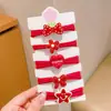 Cuerda para el pelo Roja de Año Nuevo Ankora para Niños Niñas Lazo para el Pelo Lindo Goma Elástica Lazo para el Pelo Cuerda para el Pelo de Niñas Diadema