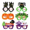 Óculos Fluorescentes de Halloween Decorações para Festa do Festival Fantasma Acessórios de Atmosfera Fantasma Abóbora Aranha Armação de Óculos Não Tecida