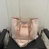 Bolsa Transversal de Ombro Feminina Moda Tendência Estilo Coreano, Bolsa Tote Simples de Grande Capacidade para Estudantes Indo para Aula e no Dia a Dia