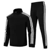 Traje deportivo casual para pareja Pantalones deportivos para hombre Ropa deportiva de tres piezas Pantalones de chándal para mujer Pantalones con cordón en el tobillo Marca de moda