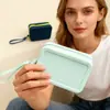 Bolsa Pequeña Cuadrada de Silicona para Almacenamiento Bolsa Portátil para Llaves e Identificación Cartera para Labial Maquillaje Monedas Mini Gran Capacidad