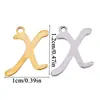 Accesorios de Joyería DIY de Acero Inoxidable de Venta Caliente Transfronteriza, Colgantes de Letras Inglesas Grandes que Conservan el Color, Dijes Decorativos para Pulsera y Collar