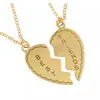 Candado de plata llave costura de amor collar estilo coreano elegante collar para pareja colgante simple versátil