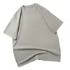 Camiseta Básica Unisex de Algodón Puro Pesado, Color Sólido, Cuello Redondo, Manga Corta, Oversize Holgada, Hombro Caído, Venta al por Mayor, 300g