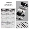 Pegatinas para Uñas Pequeño Corazón de Celebridad de Internet con Adhesivo Plano, Accesorios Simples y Versátiles de Pegatinas para Uñas Corazón Estrella Dh653