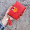 Monedero de Color Sólido con Borla de Frutas y Verduras Shein 70% de descuento Cartera Estilo Ins Cartera para Mujer Portatarjetas de Estudiante Cartera Delgada