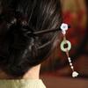 Em estoque estilo antigo grampo de cabelo de madeira novo estilo chinês alta qualidade Hanfu adorno de cabeça feminino Grampo de Lótus Magnólia grampo para coque