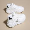 Zapatos de caña alta para mujer 2024 Invierno Nuevo estilo Forrados de felpa para Heattech y Versátiles Zapatos de algodón para estudiantes Suela gruesa Casual Zapatos de papá P012-1