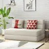 Sofá Cama Tatami Plegable de Doble Uso Individual para Apartamentos Pequeños, Sala de Estar, Balcón, Dormitorio, Sofá Doble Perezoso con Tela Técnica