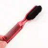 Escova de limpeza para barba masculina mais vendida internacionalmente pente modelador de barba textura de cabeça oleada pente galvanizado um pincel uso duplo atacado