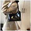 Bolso de Mujer de PU Estilo Coreano con Nuevo Lazo, Bolso de Hombro Literario Simple para el Trabajo, Bolso Tote Grande de Gran Capacidad para el Brazo, Mujer
