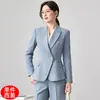 Traje Formal de Dos Piezas para Oficina de Mujer Otoño/Invierno 2026 Blazer Profesional para Presentadores Ropa de Trabajo de Alta Gama Médico Estética