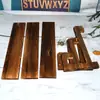 Estante Escalera Vintage de Tres Niveles Estante de Almacenamiento Manual de Madera Maciza Base para Muñecos Caja Sorpresa Soporte Gran Capacidad Estante de Exhibición para Pulseras