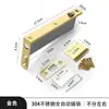 Decoración para el hogar accesorios de ferretería para puertas y ventanas aleación de zinc pestillo automático perno oculto para puerta cortafuegos cerradura de resorte para puerta cortafuegos