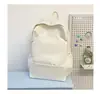Mochila nueva de color liso para chicas de universidad, diseño simple, gran capacidad, adecuada para viajes y escapadas cortas, también ideal para estudiantes de secundaria.