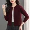 2026 Nuevo y Elegante Abrigo Suéter, Elegante y Juvenil, Top para Personas Menudas, Cárdigan con Cremallera de Punto Trenzado para Mujer