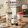 Taza de Café de Doble Uso, Portátil, Elegante para Niñas, Revestimiento Interior de Acero Inoxidable, Aislamiento Térmico, Vaso Compacto con Popote, Nuevo Modelo 2026