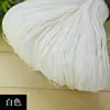 Chapéu de papel linha ráfia gancho chapéu de verão linha ráfia linha trançada chapéu de palha de algodão linha gancho feito à mão chapéu de copa vazio bolsa