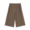 Pantalones Casuales Talla Grande ALINDM para Mujeres de Talla Grande, Rectos de Corte Holgado 100 kg Ligeros Acortados de Pierna Ancha para Mujeres