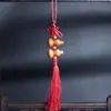 Atacado do Fabricante Pingente de Cabacinha Cinco Bênçãos Nó Chinês Artesanato em Madeira Presentes Criativos Pingente de Carro Cabacinha Fu Lu