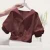 Camisa Verde Juvenil Dopamine con Cuello y Manga Corta para Mujer, Nuevo Estilo Verano 2025, Camisa Corta Dulce para Mujeres Petite