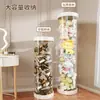 Caixa de armazenamento de pelúcia com zíper, design transparente, para uso doméstico, estilosa e à prova de poeira