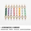 Venta al por mayor transfronteriza de cadenas para teléfono de colores de moda europea y americana, cadenas acrílicas, correas cortas para bolso de mano y cadenas colgantes para bolso