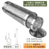 Nueva jaula de barbacoa rodante transfronteriza, tubo de barbacoa redondo de acero inoxidable, parrilla de barbacoa para exteriores, barbacoa portátil, red de barbacoa azul