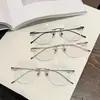 Armazón de Gafas Sin Marco Ultraligero de Titanio Puro para Mujer, Anti-Luz Azul, Armazón para Gafas de Miopía, Armazón de Gafas Liso Danyang 69008