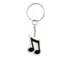 Serie de Notas Musicales Más Vendida Transfronteriza Accesorios para Llaves Hebilla de Forma Creativa Pegamento Suave de PVC Colgante Creativo para Mochila Colgador de Llaves
