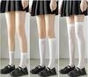Calcetines negros de terciopelo fino para mujer, de presión, populares en internet, para piernas delgadas y blancas.
