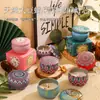 Vela de Aromaterapia Sin Humo de Flores Secas Transfronteriza Luz de Dormitorio Fragancia Ligera Habitación Interior Fragancia Duradera Regalo para Mujer Regalo de Recuerdo Caja de Regalo