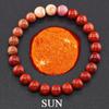 Serie Planeta Transfronterizo Pulsera de Piedra Natural Pulsera de los Ocho Planetas Cadena Elástica Joyería con Cuentas Accesorios de Regalo